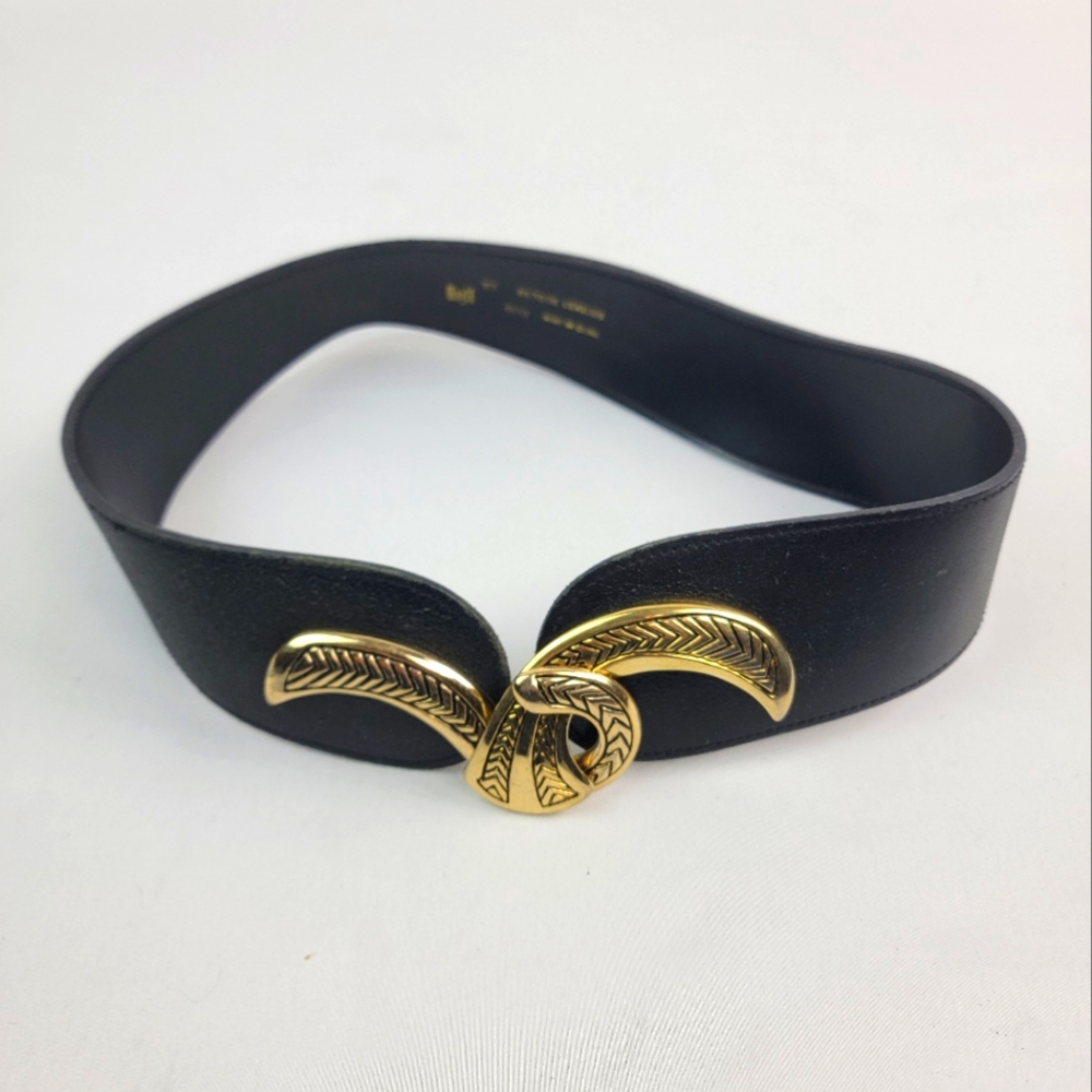 Magid women's belt - Medium smooth leather VTG hook belt